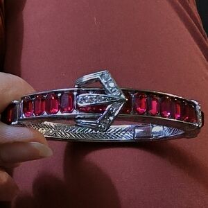 Elegant Silver and Pink B&W Bracelet